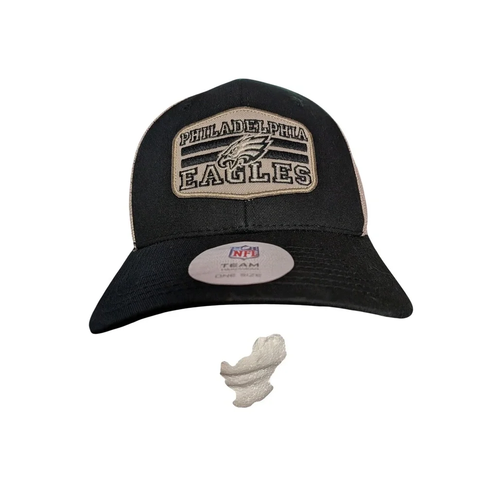 NFL Team Headwear Tan Trucker Hat Snapback Mesh Back Baseball‎ Cap New With Tags